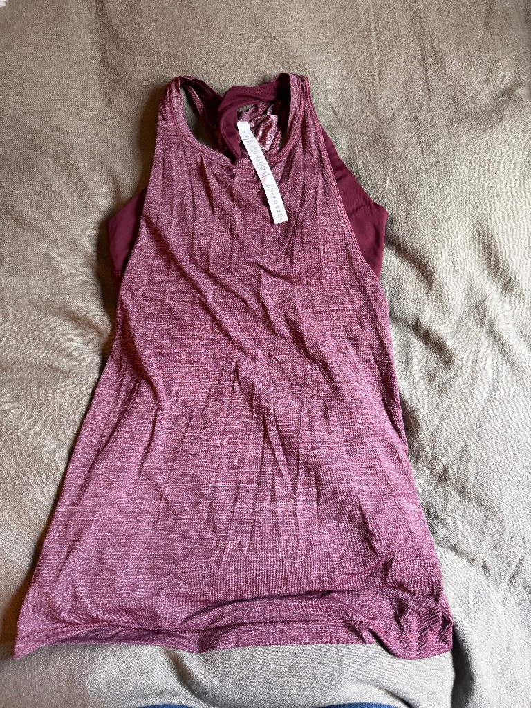 Lulu Workout Tank With Built In Bra